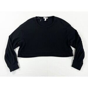 Ingrid & Isabel Maternity Crop Top Sweater Cozy Minimal Chic Street Women's L